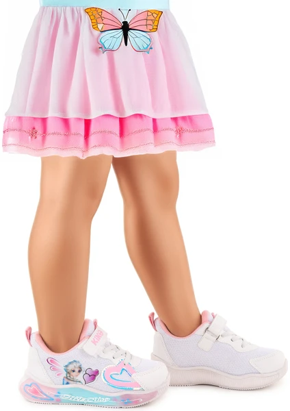 Kiko Kids Noxgirl Cırtlı Kız Çocuk Spor Ayakkabı Beyaz