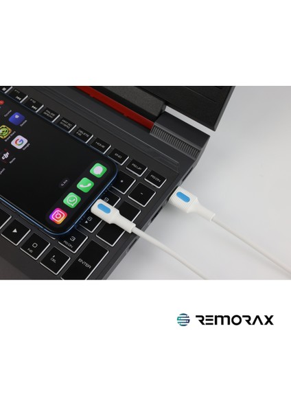 Coral iPhone Uyumlu USB Type A-Lightning 150 Cm 2.0A Mavi-Beyaz fırsatları