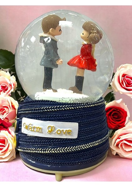 16 cm Işıklı Müzikli Üflemeli Kar Küresi ve Kolye fiyatları
