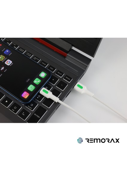 Coral iPhone Uyumlu USB Type A-Lightning 150 Cm 2.0A Yeşil-Beyaz fırsatları