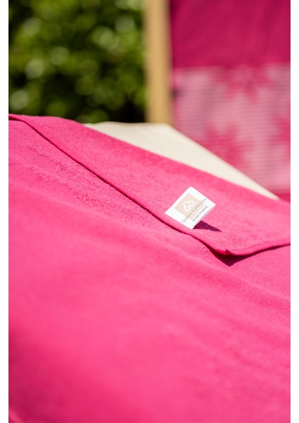 Cotton Collection Bukle Plaj Havlusu Çark Fuşya indirimleri