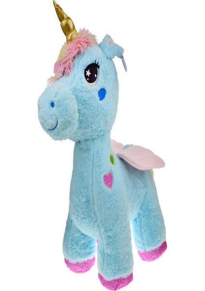 Peluş 55 cm Dört Ayak Boynuzlu At PL63039