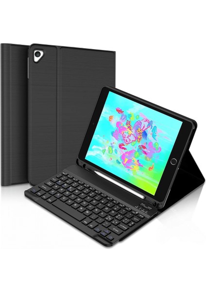 Qpen iPad 9.7 Inç (2018) Uyumlu Klavyeli Tablet Kılıfı