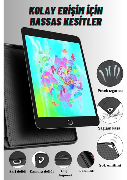 Qpen iPad 9.7 Inç (2018) Uyumlu Klavyeli Tablet Kılıfı