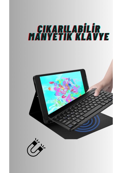 Qpen iPad 9.7 Inç (2018) Uyumlu Klavyeli Tablet Kılıfı