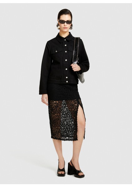 Regular Fit Siyah Kadın Ceket 2TLALN04A