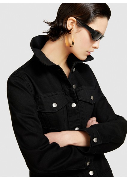 Regular Fit Siyah Kadın Ceket 2TLALN04A modelleri