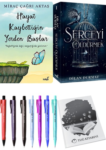 Serçeyi Öldürmek - Hayat Kaybettiğin Yerden Başlar + Kalem + Not Defteri