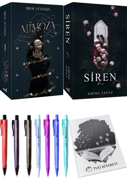 Siren Bir - Mimoza 2'Li Set + Kalem + Not Defteri