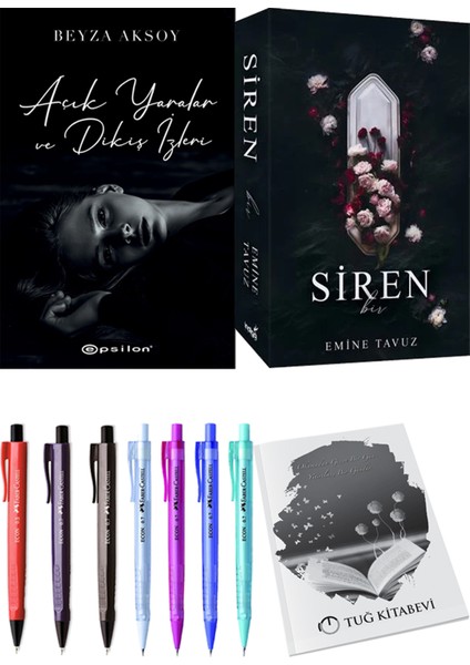Siren Bir - Açık Yaralar ve Dikiş İzleri + Kalem + Not Defteri
