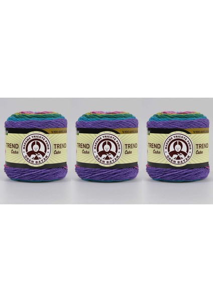 Trend Cake El Örgü İpliği 200 gr 3 Adet Renk 628