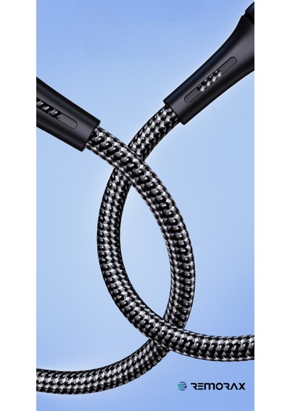 Örgülü Hızlı Şarj Kablosu Usb Type A Type-C 100 Cm 3.1a Siyah