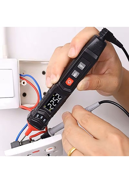 HT121 Kalem Tip Akıllı Multimetre Işıklı ve Sesli Alarm Fenerli fırsatları