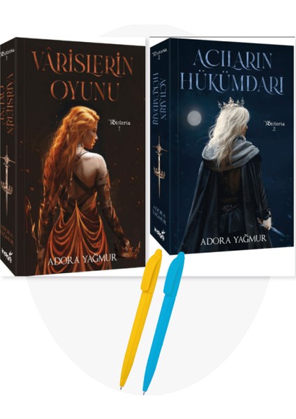 Alfa Kalem + Adora Yağmur 3 Kitap Set (Varislerin Oyunu - Acıların Hükümdarı - Buzdan Kıvılcım)