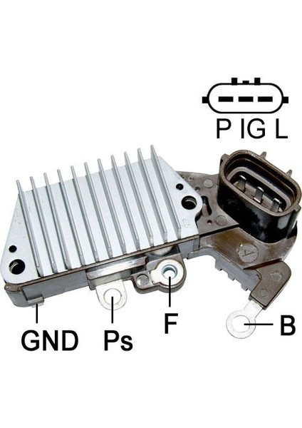 12V Alternatör Konjektör Nıppon Denso (3 Fiş) (P-Ig-L) Soketli