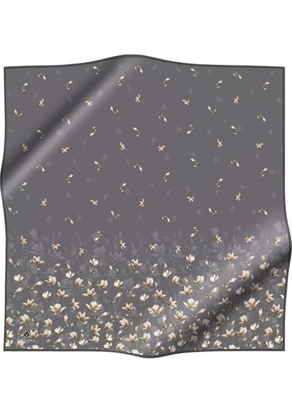 Twill İpek Eşarp Gri 0028-03