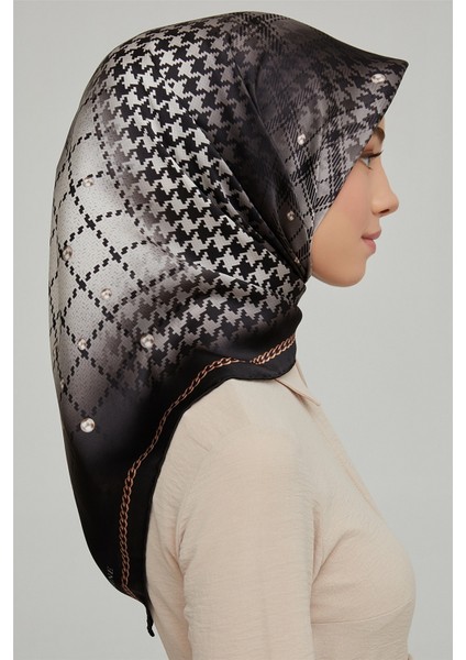 Özel Nostalji Serisi Twill Ipek Eşarp 8612D 80