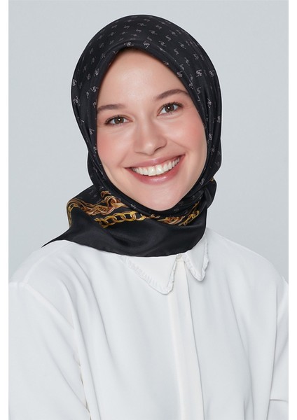 Özel Nostalji Serisi Twill İpek Eşarp Modelleri 8242D-09