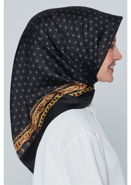 Özel Nostalji Serisi Twill İpek Eşarp Modelleri 8242D-09