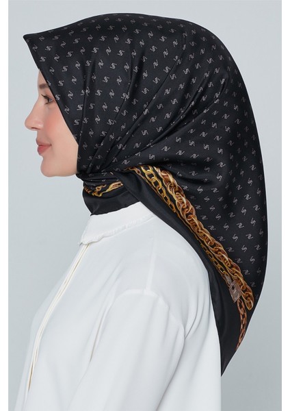 Özel Nostalji Serisi Twill İpek Eşarp Modelleri 8242D-09