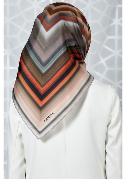 Özel Nostalji Serisi Twill İpek Eşarp Modelleri 8237D-02 modelleri