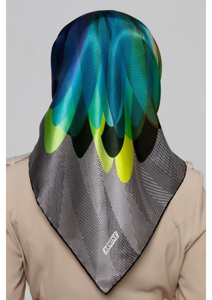 Özel Nostalji Serisi Twill İpek Eşarp Modelleri 7936D-09 fırsatları