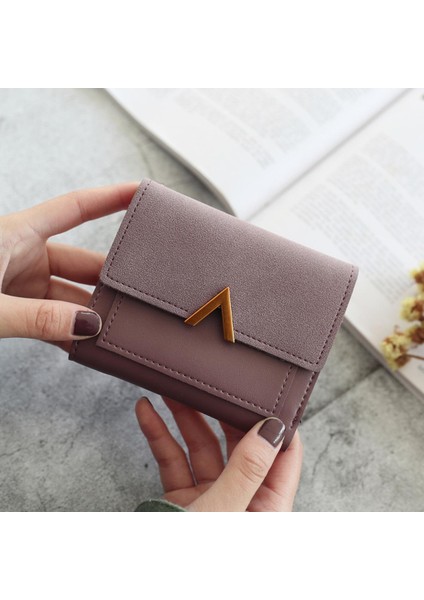 Kadın Cüzdan Kısa Bozuk Para Cüzdanı Cüzdan Kartlıklı Çanta Bayanlar Küçük Cüzdan Kadın Çile Mini Debriyaj Kız Para Çantası (Yurt Dışından)