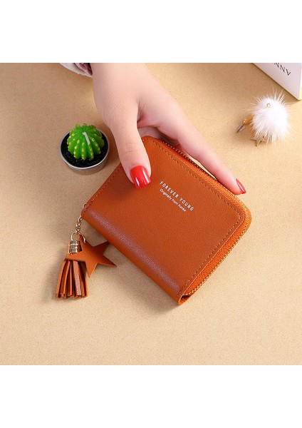 Geestock Basit Kadın Püskül Cüzdan Kısa Fermuar Küçük Cüzdan Bozuk Para Cüzdanı Mini Kadın Debriyaj Kredi Kartı Tutucu Kadın Kızlar Için (Yurt Dışından) fırsatları