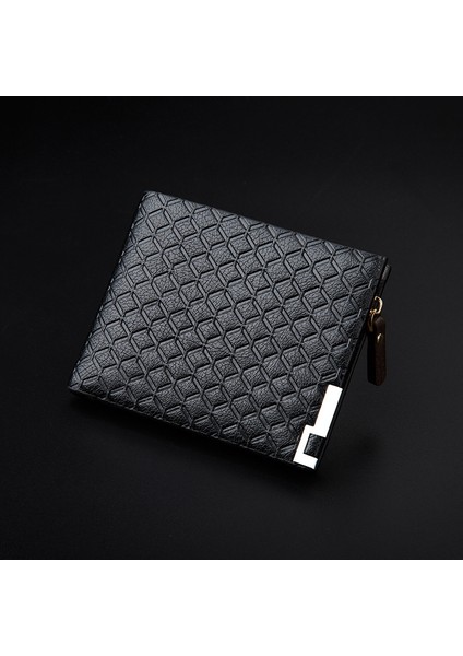 2020 Yeni Erkek Kısa Kabartmalı Cüzdan Fermuarlı Bozuk Para Çantası Moda Öğrenci Çantası Takım Çantası (Yurt Dışından) modelleri