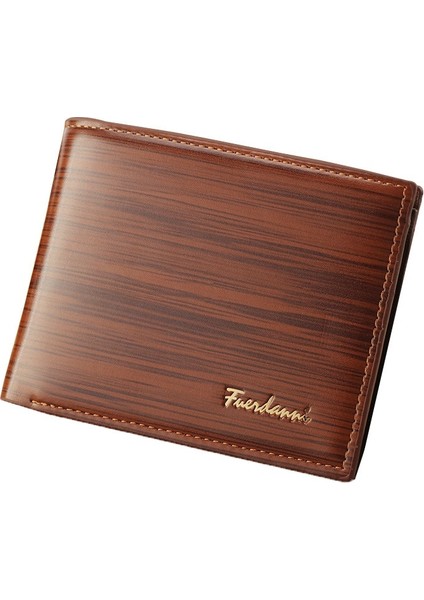 Erkek Cüzdan Deri Billfold Ince Hipster Dana Derisi Kredi Kartı/kimlik Tutucular Ekler Bozuk Para Çantaları Lüks Iş Katlanabilir Cüzdan (Yurt Dışından)