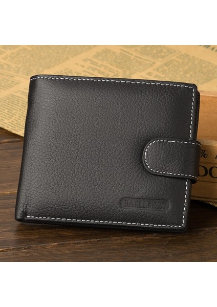 Cüzdan Erkek Deri Cüzdan Erkek Çanta Para Kredi Kartı Tutucu Hakiki Para Cebi Marka Tasarım Para Billfold Maschio Debriyaj (Yurt Dışından)