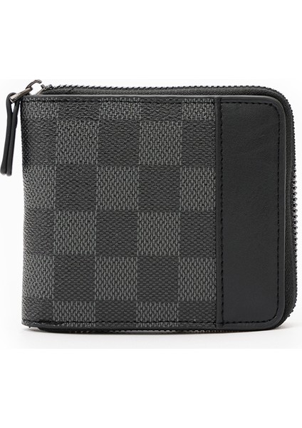 Yeni Ekose Cüzdan Erkek Kart Çantası Kısa Küçük Küçük Banka Kartı Seti Belge Kart Tutucu Çoklu Kart Cüzdan Bozuk Para Cüzdanı (Yurt Dışından) indirimleri