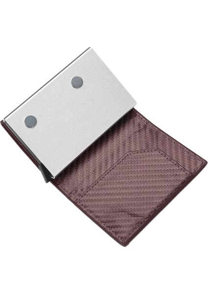 Erkek Kartlıklı Ince Cüzdan Sihirli Üç Katlı Deri Ince Mini Cüzdan Küçük Para Çantası Çanta (Kahve) (Yurt Dışından) modelleri