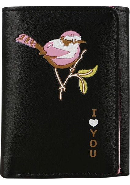 Yeni Stil Kadın Retro Kuşlar Kısa Cüzdan Bozuk Para Cüzdanı Kart Çanta (Yurt Dışından) modelleri