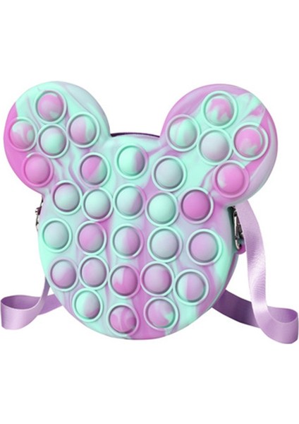 Itme Kabarcık Stres Giderici Çanta Messenger Çanta Omuz Çantası Pop It Fidget Oyuncak (Yurt Dışından)