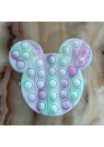 Itme Kabarcık Stres Giderici Çanta Messenger Çanta Omuz Çantası Pop It Fidget Oyuncak (Yurt Dışından)