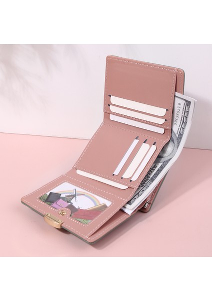 Yeni Moda Kadın Cüzdan Kısa Bayanlar Kat Bozuk Para Cüzdanı Kadın Kart Sahibinin Küçük Kadın Çile Mini Debriyaj (Yurt Dışından) indirimleri