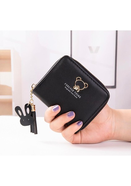 Nakliye Kore Tarzı Sevgililer Günü Hediyesi Kadın Bayanlar Basit Harfler Püskül Saçak Ayı Küçük Cüzdan Cep Para (Yurt Dışından) fiyatları