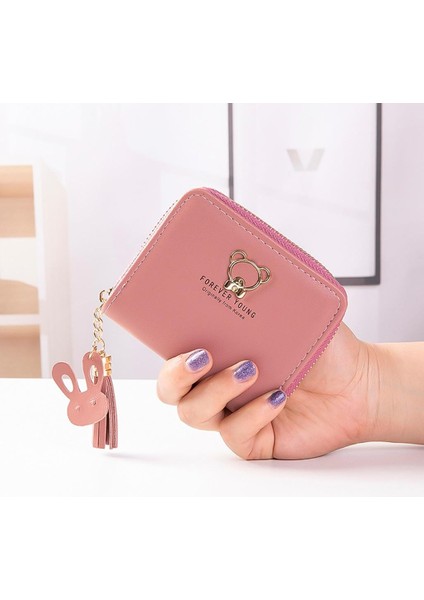 Nakliye Kore Tarzı Sevgililer Günü Hediyesi Kadın Bayanlar Basit Harfler Püskül Saçak Ayı Küçük Cüzdan Cep Para (Yurt Dışından) indirimleri