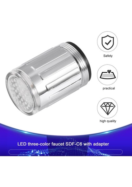 Mutfak Banyo Için Yaratıcı LED Işık Su Musluk Dokunun Glow Duş (Yurt Dışından)