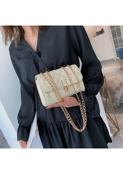 Beforw Moda Tüm Maç Çanta Düz Renk Zincir Omuz Çantası Küçük Kare Çanta Kız Için (Yurt Dışından) fırsatları