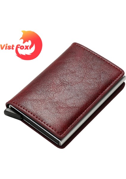 Vist Fox Erkek Cüzdan Çok Fonksiyonlu Erkek Cüzdan Rfıd Kımlık Kredi Banka Kartı Sahibi (Yurt Dışından)