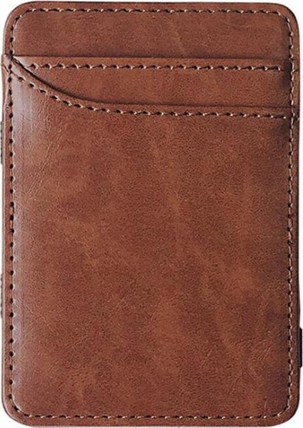 Yeni Moda Ince Erkek Deri Sihirli Cüzdan Kore Tasarımcı Kredi Kartı Tutucu Kadın Küçük Nakit Klip Bilfold Adam Para Için Kelepçeler (Yurt Dışından)