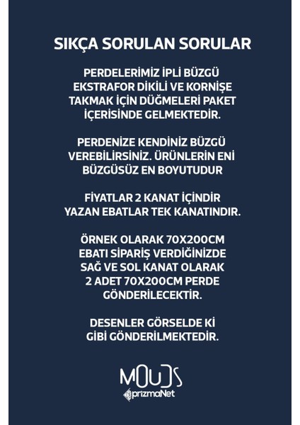 Navy Vintage 2 Desenli Süet Oturma Odası Salon Fon Perde Baskılı Ekstrafor Büzgü 2 Kanat PRD-1065