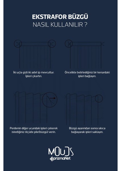 Navy Vintage 2 Desenli Süet Oturma Odası Salon Fon Perde Baskılı Ekstrafor Büzgü 2 Kanat PRD-1065