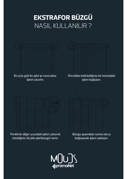 Japanese Stone Desenli Süet Oturma Odası Salon Fon Perde Baskılı Ekstrafor Büzgü 2 Kanat PRD-1109