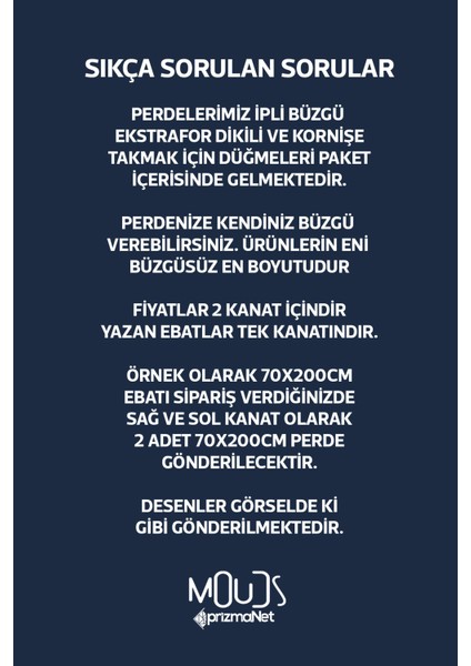 Navy Vintage 2 Desenli Süet Oturma Odası Salon Fon Perde Baskılı Ekstrafor Büzgü 2 Kanat PRD-1065