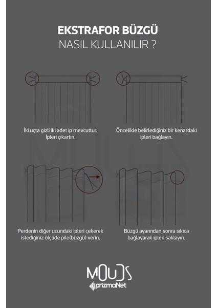 Bej Minimal Çiçek Desenli Süet Oturma Odası Salon Fon Perde Baskılı Ekstrafor Büzgü 2 Kanat PRD-1058