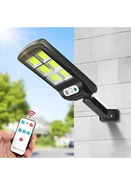 Güneş Enerjili Kumandalı 3 Modlu Dış Mekan Projektör Aydınlatma Cihazı fiyatları