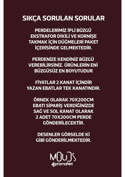 Ethnic Rugs Desenli Süet Oturma Odası Salon Fon Perde Baskılı Ekstrafor Büzgü 2 Kanat PRD-1019
